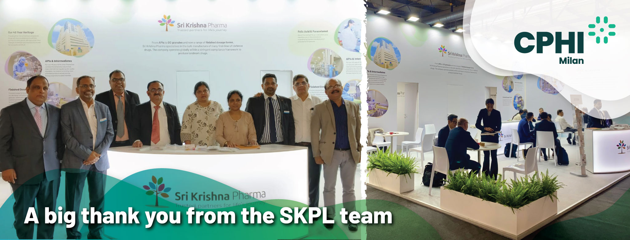 Sri Krishna Pharma team at CPHI Milan 2024